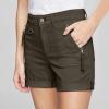 midelxp Stretchy Jean Shorts for Women 2024 Y2k High Waisted Rolled Hem Denim Shorts Summer Casual Cargo Shorts with Zipper Pockets Cute Preppy Hiking Shorts Comfy Juniors Shorts Tummy Control Shorts view 3
