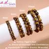 AD Beads Handmade Gemstone Stretch Elastic Bracelet Crystal Healing Reiki Nature's Beauty and Spiritual Essence Unisex (12mm, Yellow Tiger's Eye) view 2