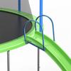 12FT Trampoline with Slide and Swings, Large Recreational Trampoline with Basketball Hoop and Ladder, Outdoor Backyard Trampoline with Net, Capacity for Children and Adults, Green view 4
