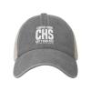 LAZHUNA I Suffer from C.H.S Can't Hear Shit I Wills Huh The Crap Out of You Hat Washed Cotton Mesh Cap Trucker Hats Baseball Caps Summer Dad Hat Gray view 1