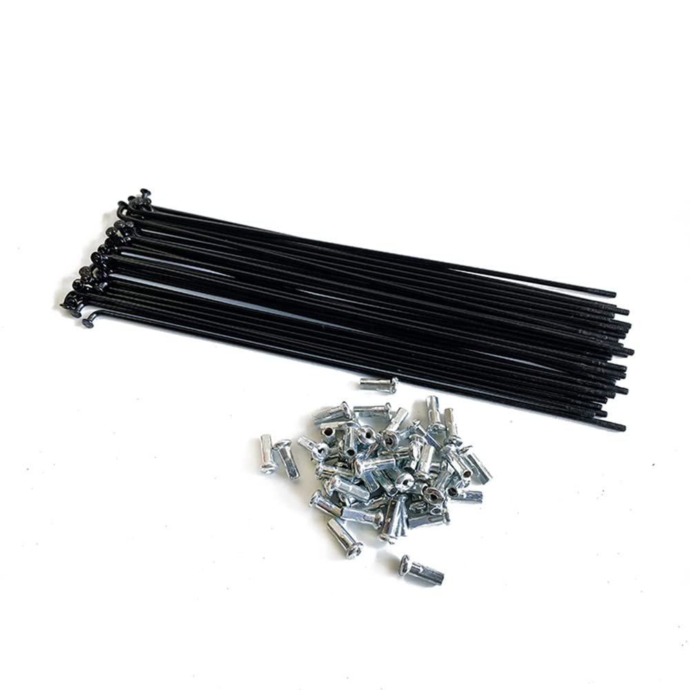 steel spokes,bike spokes,13G Bicycle Spokes Carbon Steel 20 Pieces J Bend Bicycle Spokes with 12 mm Nipples 100~292 mm Bicycle Spoke for Tricycle Bicycle Ebike (Size : 230mm) ( Size : 230mm ) ( Size :