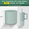 BKBY Silicone Boot Compatible with Sinple Midern 24/30/40 oz Tumbler with Handle/Trek Pivot, Protective Anti-Scratch Bottle Bottom Sleeve Cover Compatible with Sinple Midern Tumbler view 2