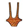 Men's Shapewear Leotard Sexy and Fun Jumpsuit Brief Underpants Jockstraps Wrestling Singlet Bodysuit Triangle Briefs Red view 3