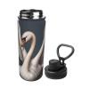 ZLYYXY White Swan Water Bottle 18oz Sports Insulated Kettle Drinking Cup Stainless Steel Kettle For Gym Running Hiking Outdoor view 3