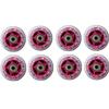 ZYANLING Inline Skate Wheels Outdoor/Indoor 64mm/68mm/70mm Inline Roller Skate Wheels 85A PU Wheels Replacement Set with ABEC-9 Bearings 8 Pack, Pink view 1