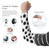 OURTEV Sun Protection Arm Sleeves Black Dot Sports Cooling Arm Compression Sleeves for Men Women, X-Large, Style view 3