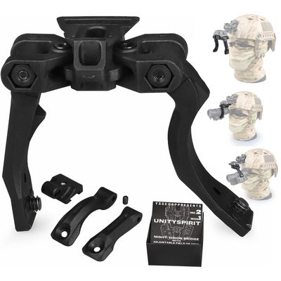 NVG Mount Dual J ARM Dovetail Mount for PVS 14 Night Vision Binoculars/Monoculars Adjustable Adapter POM- High Strength Plastic