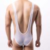 Men's Shapewear Leotard Sexy and Fun Jumpsuit Brief Underpants Jockstraps Wrestling Singlet Bodysuit Triangle Briefs White view 4