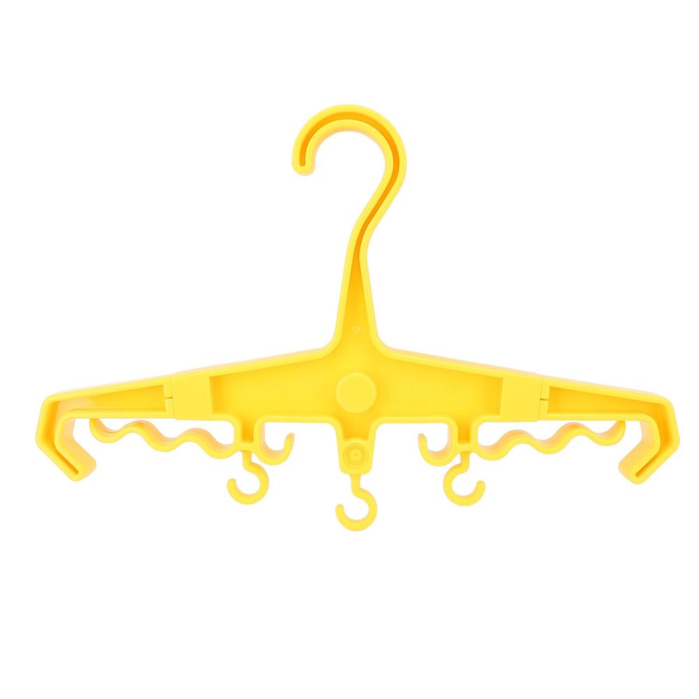 Diving BCD Hanger, Portable ABS Wetsuit Hanger Multi Purpose, Ergonomic Vented Drying Hanger for Travel Water Sports, Diving Gear Accessories (Yellow)