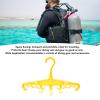 Diving BCD Hanger, Portable ABS Wetsuit Hanger Multi Purpose, Ergonomic Vented Drying Hanger for Travel Water Sports, Diving Gear Accessories (Yellow) view 3