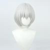 TEDPRBGE Game Cosplay Wig Silver White Hair Wigs Short Straight Wigs with Bang Halloween Party Wig (Silver White) view 4