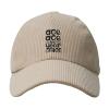 BIRYHG Ace Ace in Your Face Corduroy Baseball Caps for Women Men Adjustable Dad Hat Beige view 1