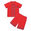 ABAFIP Baby Boys Mexican Outfit Toddler Short Sleeve Shirts Shorts Traditional Fiesta Clothes set Red 18-24 Months view 1