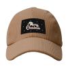 BIRYHG Merry Christmas Corduroy Baseball Caps for Women Men Adjustable Dad Hat Khaki view 1
