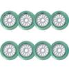 ZYANLING Inline Skate Wheels Outdoor/Indoor 90mm/100mm/110mm Inline Roller Skate Wheels Speed Wheel Inline Hockey Replacement Wheels 8 Pack, Green view 1