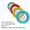 ZYANLING Inline Skate Wheels Outdoor/Indoor 90mm/100mm/110mm Inline Roller Skate Wheels Speed Wheel Inline Hockey Replacement Wheels 8 Pack, Green view 4