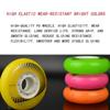 ZYANLING Inline Skate Wheels Outdoor/Indoor 72mm/76mm/80mm Inline Roller Skate Wheels 84A Inline Super Wear-Resistant Replacement Wheels Without Bearings 8 Pack, Pink view 4