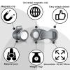 Moxweyeni 3 Pcs Bladder Clip Water Tube Hydration Hose Magnetic Clip Military Backpack Tactical Backpack Accessories Source Hydration Pack Water Bladder Holding Drinking Valve Tube in Place(Gray) view 3