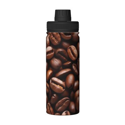 ZLYYXY Funny Roasted Coffee Beans Water Bottle 18oz Sports Insulated Kettle Drinking Cup Stainless Steel Kettle For Gym Running Hiking Outdoor