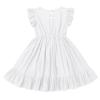 ABAFIP Baby Girls Mexican Embroidered Dress Toddler Girls Ruffle Sleeveless Floral Summer Cinco De Mayo Traditional Fiesta Dress White 3-4T view 2