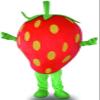 Lovely Strawberry Mascot Costume Adult Size for Men & Women with Built-in Fan Inside the Head view 1