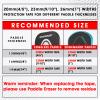 PICKLETECH Pickleball Paddle Protection Tape - Paddle Head Edge Guard - Racket Edge Protection Tape -Fit Perfectly Curved Edge -No Wrinkling Gradient Blue Gray view 2