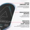 PICKLETECH Pickleball Paddle Protection Tape - Paddle Head Edge Guard - Racket Edge Protection Tape -Fit Perfectly Curved Edge -No Wrinkling Gradient Blue Gray view 3