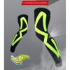 SUOGTS Sports Compression UV Long Leg Sleeves for Running Basketball Football Cycling and Other Sports for Men, Women, Youth (Black/Grey,Large) view 4
