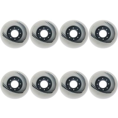 ZYANLING Inline Skate Wheels Outdoor/Indoor 84A Inline Roller Skate Wheels 72mm/76mm/80mm Inline Hockey Replacement Wheels Without Bearings 8 Pack