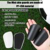 4pcs Miniature Soccer Shin Guards, 3.15x1.97in Extra Mini Football Shin Pads Small Lightweight Leg Protective Equipment for Adults Kids Athlete Sports Lover Protector (Black, White) view 4