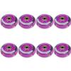 ZYANLING Inline Skate Wheels Outdoor/Indoor 64/70/72mm Inline Replacement Wheels Hardness 82A Inline Roller Skate Wheels with Bearings 8 Pack, Purple view 1