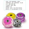 ZYANLING Inline Skate Wheels Outdoor/Indoor 64/70/72mm Inline Replacement Wheels Hardness 82A Inline Roller Skate Wheels with Bearings 8 Pack, Purple view 4