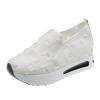 NineFit Basics Women's Orthopedic Sneakers With Arch Support,Low Top Slip On Platform Wedge Shoes Lace Embroidery Sneakers For Women Breathable Mesh Fashion Comfortable Walking Shoes, 9 view 1