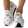 NineFit Basics Women's Orthopedic Sneakers With Arch Support,Low Top Slip On Platform Wedge Shoes Lace Embroidery Sneakers For Women Breathable Mesh Fashion Comfortable Walking Shoes, 9 view 3
