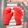 Aymzbd Boxing Gloves Punching Gloves Professional Men Women Practice Sparring Gloves for Muay Thai Grappling Karate Taekwondo MMA, Red view 2