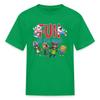 Spreadshirt Talking Tom & Friends Fun All The Way Kid's T-Shirt, L, Kelly Green view 1
