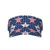 American Flag Independence Day Visor Hat, Fashion Sports Sun Visor Hat, Adjustable Golf Hat for Women Men view 1