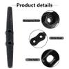 BALAVA 8 Inch Boat Cleats,Electrophoretic Coated Black Dock Cleats, Rope Cleats, Boat Dock Cleats for Marine Deck Nautical Decor Piers for Tying up Boats,Hardware Not Included(6Pack) view 2
