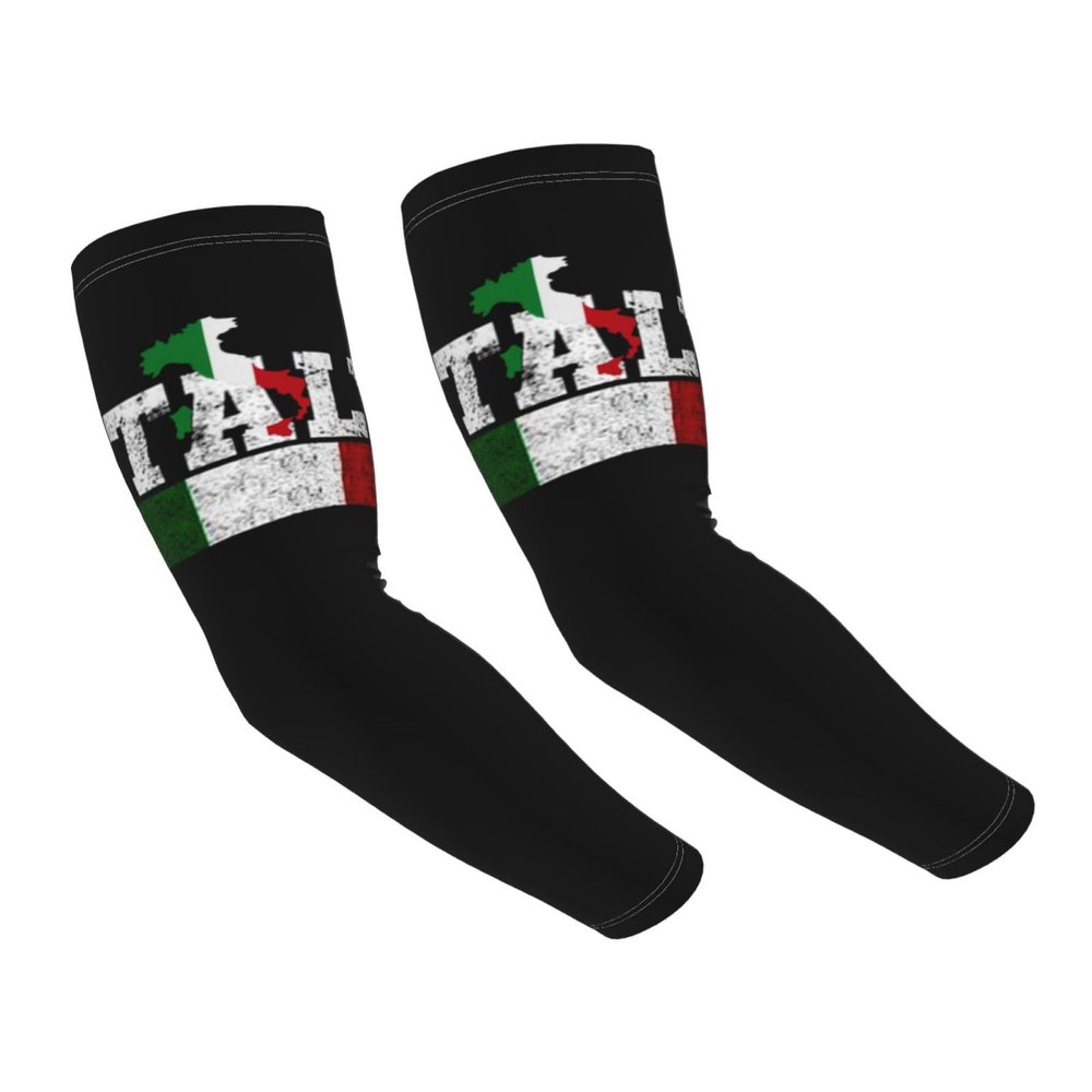 TKDYVAI Italy Arm Sleeves Italy Flag Arm Cover Sleeves Sleeves Italian Cooling Arm Sleeves for Sports Hiking Outdoor