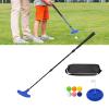 EXCBIOZ Two Way Golfs Putters with Golfs Ball and Putting Disc Adjustable Length Kids Putters for Right/Left Handed Golfers Two Way Golfs Putters Club with Putting Disc and Practice Ball view 3
