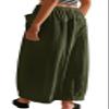 CHARTOU Women Baggy Parachute Skirt Comfy Casual Cotton Y2k Cargo Maxi Long Skirt (Small, Army Green) view 2