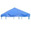 BIWKONI Trampoline Canopy Backyard Sun Protection Sunshade Ceiling Cloth Outdoor Rainproof Snow Tent Trampoline Accessories,10FT 8Post view 1