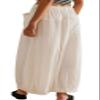 CHARTOU Women Baggy Parachute Skirt Comfy Casual Cotton Y2k Cargo Maxi Long Skirt (X-Small, Apricot) view 2
