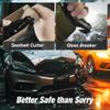 FLISSA Folding Pocket Knife with Clip, Glass Breaker and Seatbelt Cutter, Survival Knife for Emergency Rescue Situations, EDC Knife for Tactical, Hunting, Camping, Outdoor, Unique Gifts for Dad, Father-Black view 2