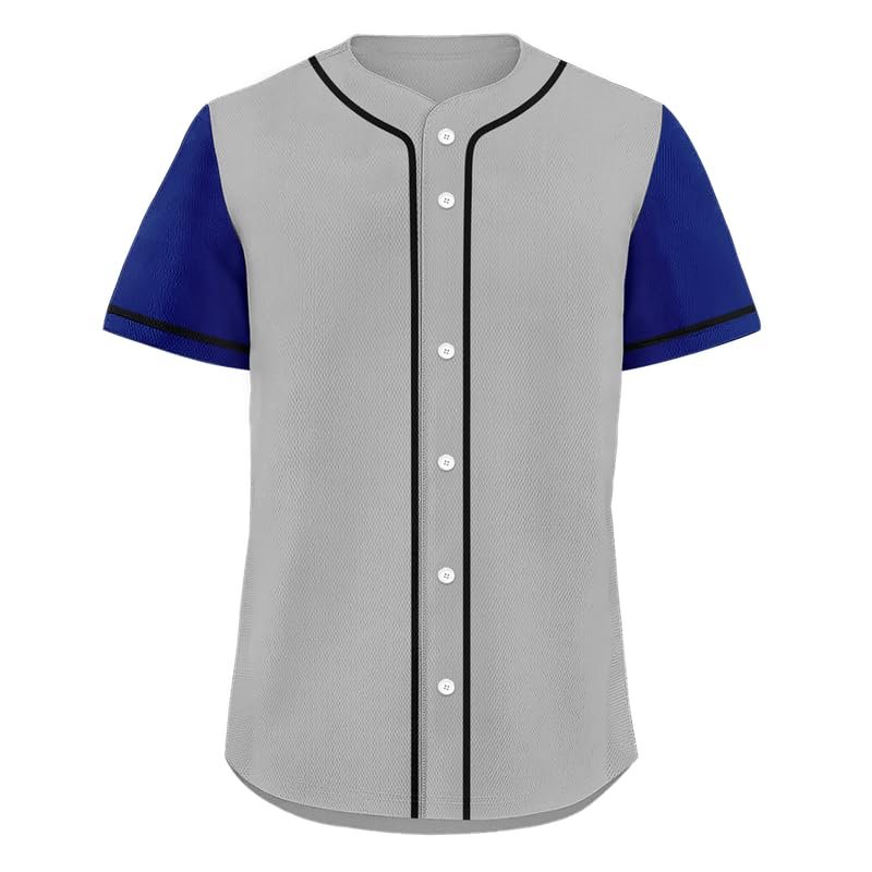 Men's Baseball Jersey Inspired Classic Full Button Down Quick Dry Softball Team Jerseys Breathable Women's Athletic Shirt
