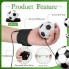 SAYAYA 8 PCS Wrist Return Ball on a String 2.36 Inches Rebound Sport Balls with Elastic Strap Baseball Soccer Tennis Practice Party Favors, Wrist Exercise and Fun Play for Kids & Adults (Mix) view 2