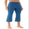 AFITNE Capri Pants for Women Bootcut Yoga Pants with Pockets High Waisted Flare Workout Bootleg Printed Yoga Crop Flared Athletic Gym Pants Sea Blue - XXL view 2