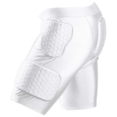 MK MOSSE KARNE Football Girdle/Shorts for Men Youth 5-Pad Girdle Football Padded Compression Shorts Hip Thigh Protector Basketball Girdle Shorts