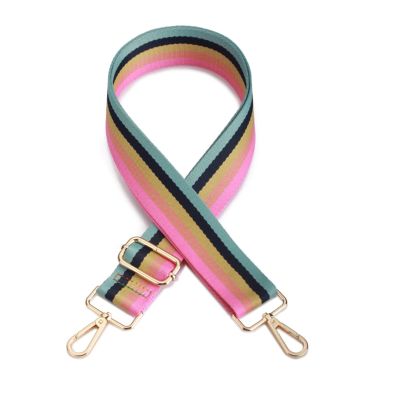NineFit Basics Rainbow Color Wide Shoulder Straps Adjustable Replacement Belt Crossbody Canvas Bag Handbag Purse Straps Accessories Female (Color : #03-5.0cm, Size : 75-135cm)