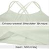 Happy Cherry Girls Sports Bras 10-12 Years Old Criss Cross Back Teen Training Bras Cotton Padded Seamless Youth Bralette Pack 6 view 3